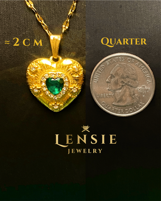 Fancy Heart Stainless Steel Necklace β Handmade Jewelry