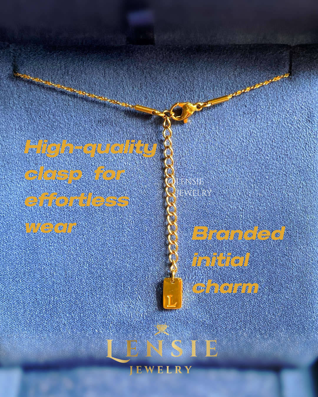 Fancy Heart Stainless Steel Necklace – Handmade Jewelry