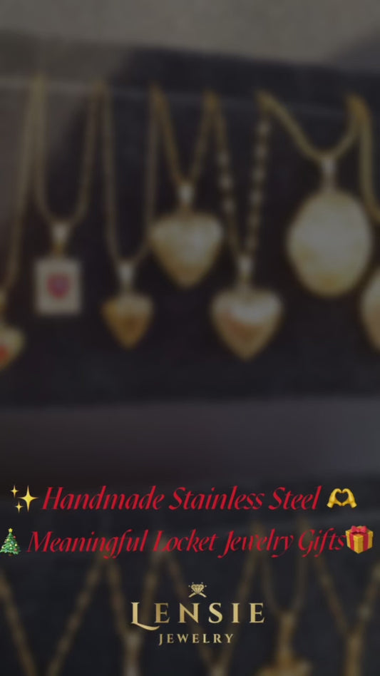Meaningful Locket Stainless Steel Necklace – Handmade Jewelry