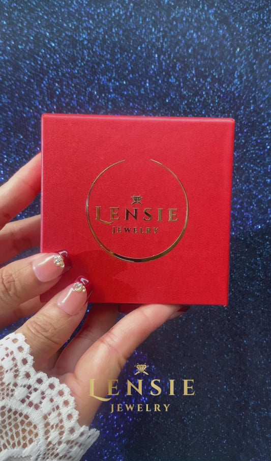 Garnet Birthstone Sparkle Jewelry Set – January Red 5A Zircon Stainless Steel Necklace, Earrings, Bracelet and Ring | Handmade | Gift for Her